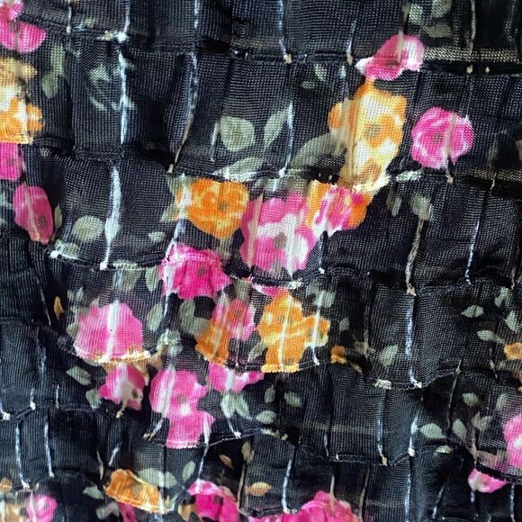 VINTAGE Free People Floral Print All Over Ruffle Dress. Size Medium. - Picture 8 of 12